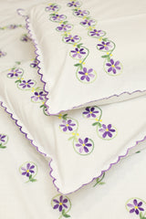 Bedsheets:Queen premium hand embroidered bedsheets HEQ