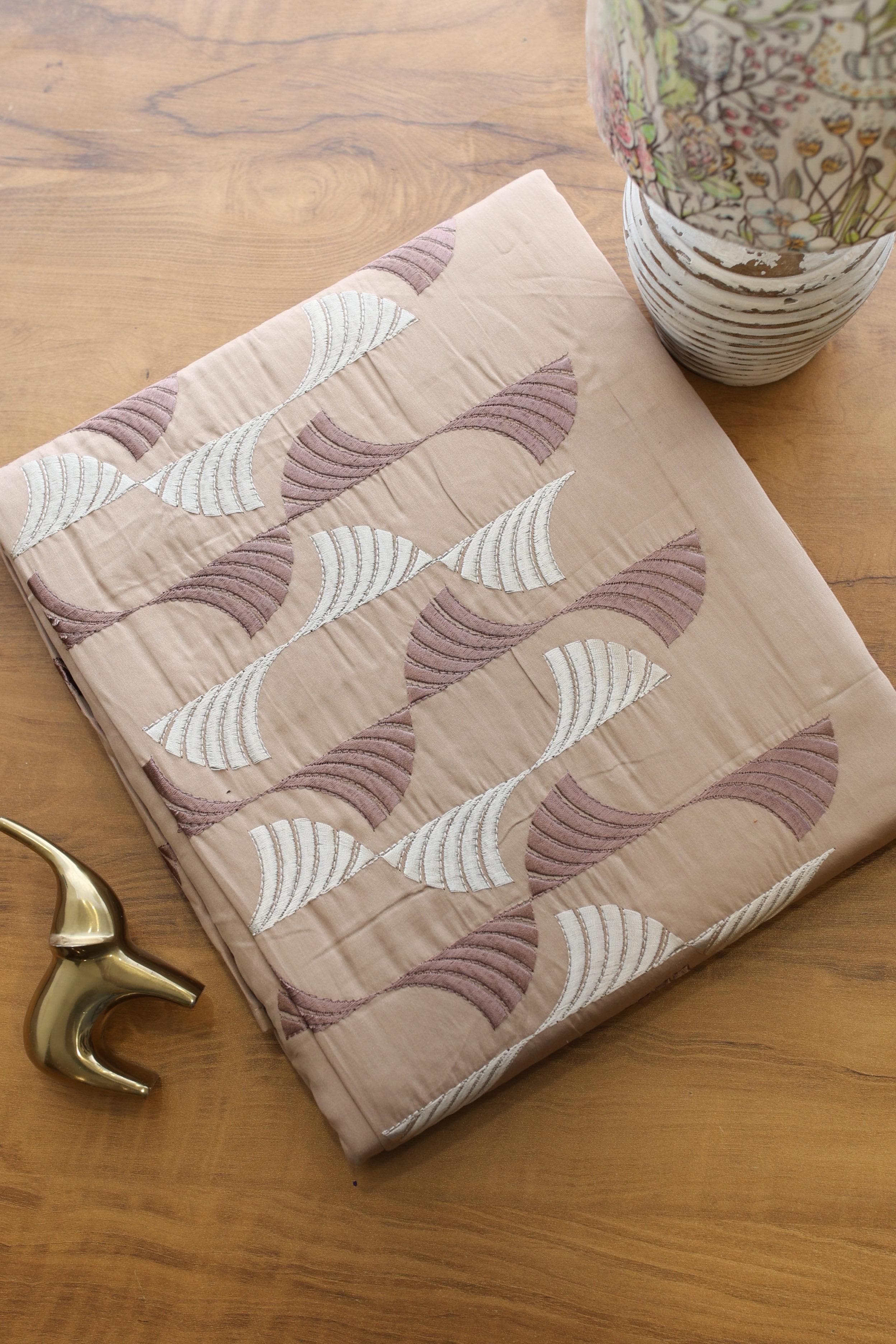 Bedsheets - Premium King Machine embroidery Soft cotton bedsheets