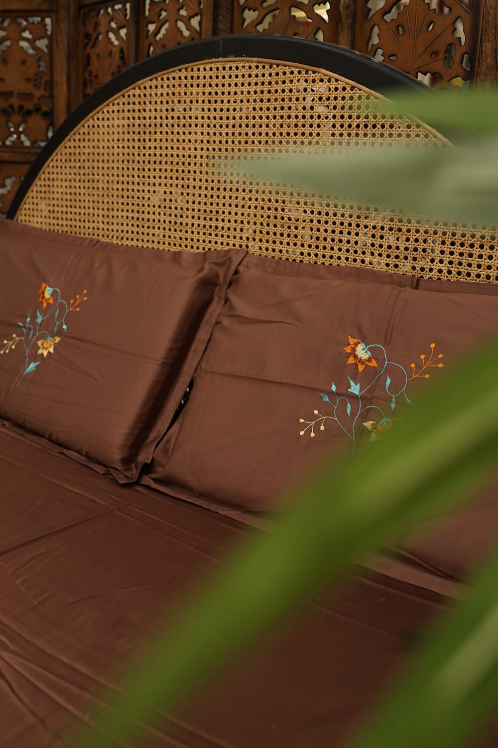 Bedsheet- Queen machine embroidery