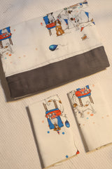 Bedsheets-Queen daily use border bedsheets