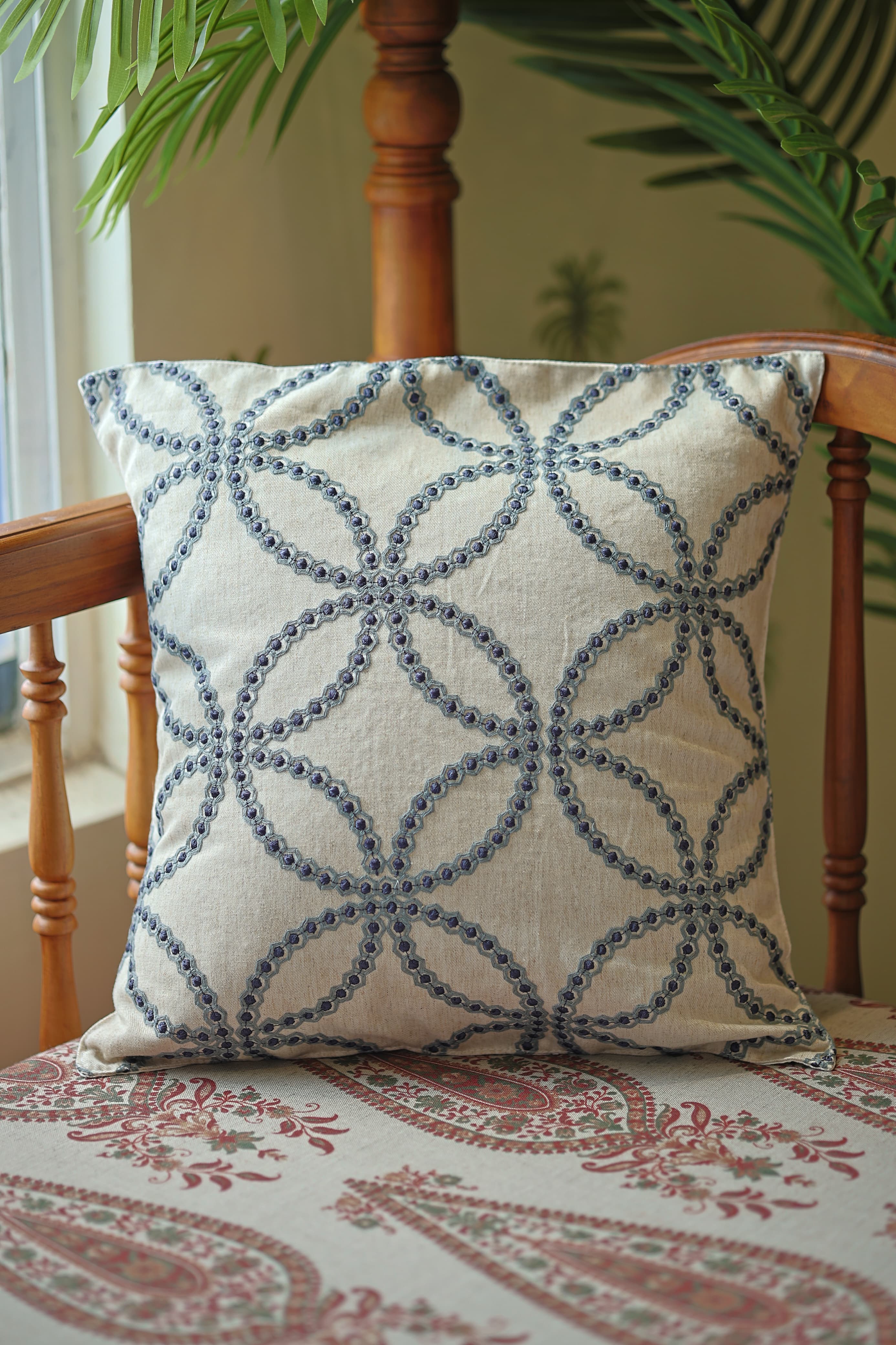 Cushion covers:premium designer embroidered Prebooking