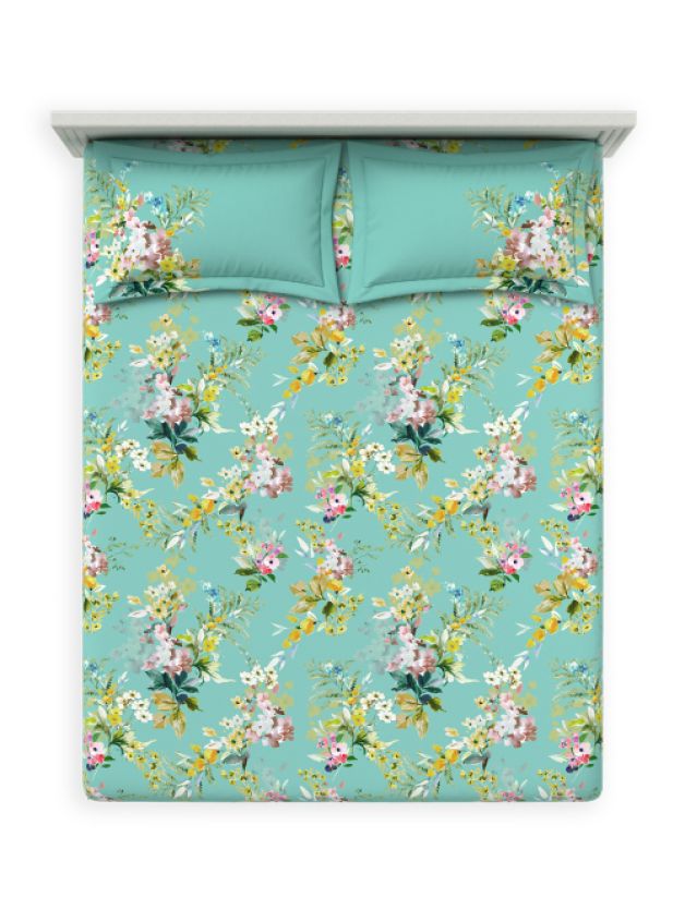 Bedsheets - Queen premium soft cotton bedsheet Digital print DD