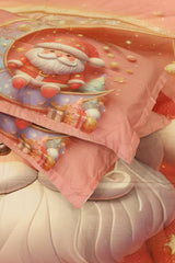 Christmas 7D Panel Print King Size Bedsheet Set - Xmas edition