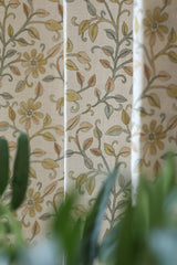 Curtains - Premium kantha print floral opaque curtains prebooking