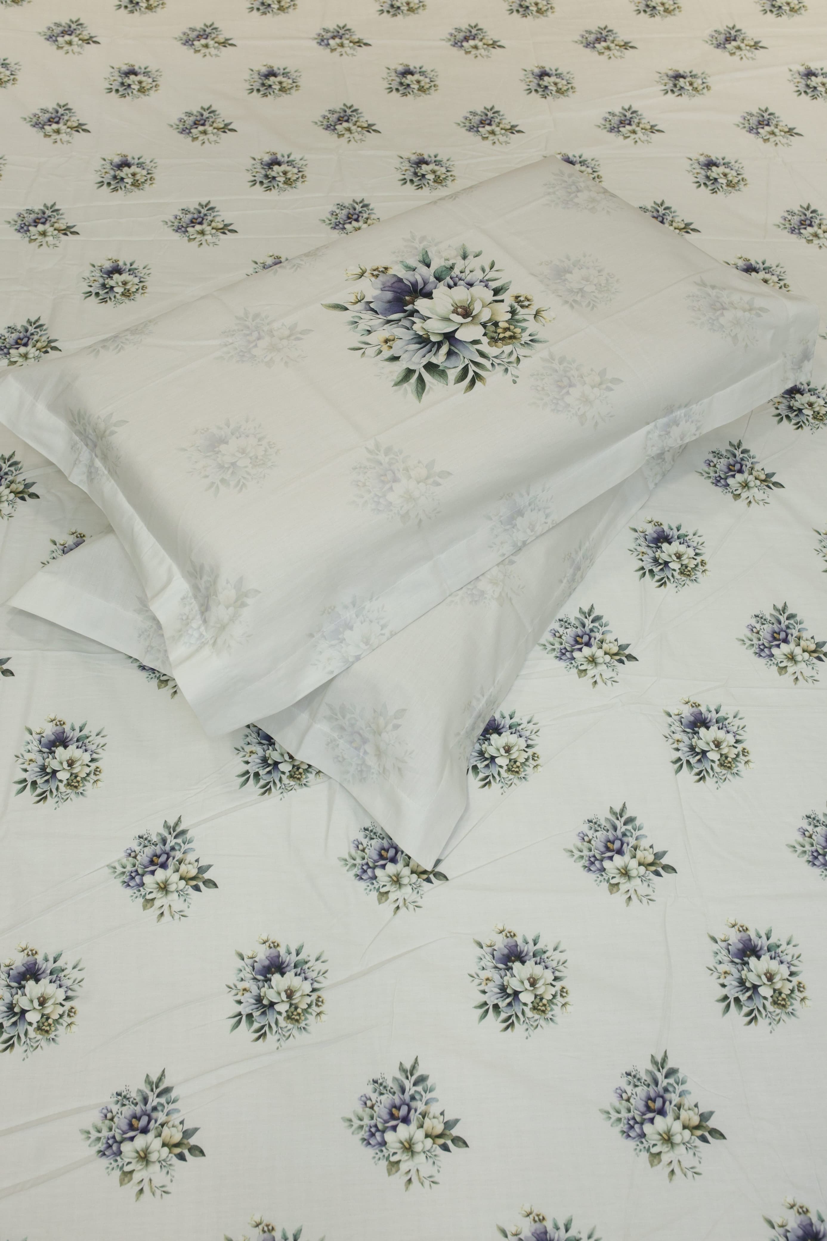 Bedsheets - King premium soft cotton bedsheet Digital Print DD   VATIKA