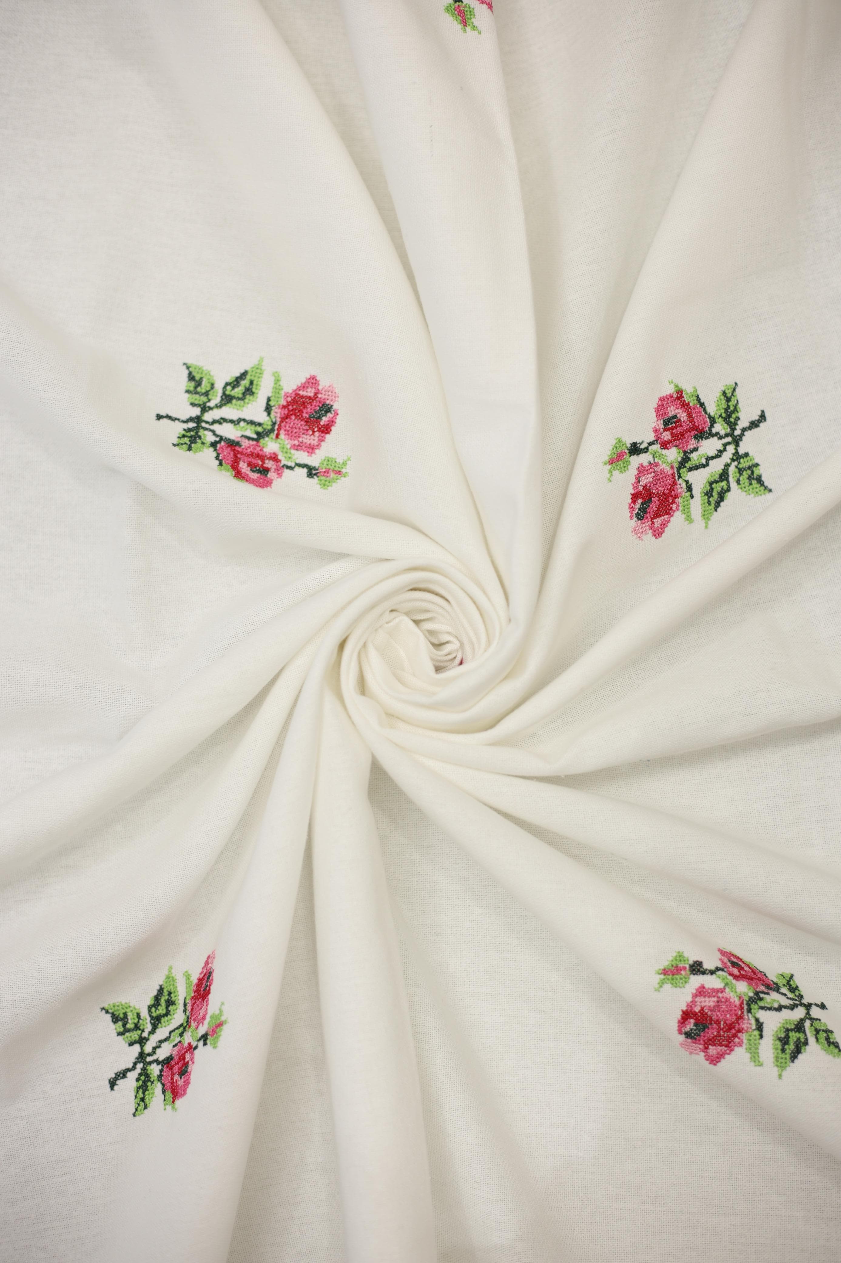 Table cloths-6 Seater cross stitch embroidered