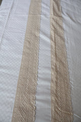 Bedsheets - Premium designer Queen bedsheets dd lace(off-white or ivory)