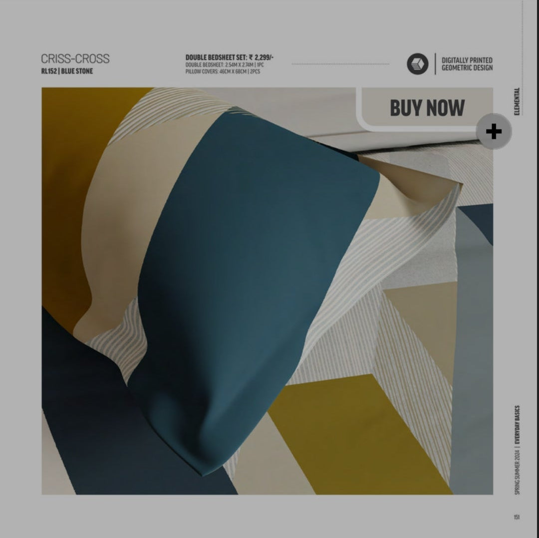 Bedsheets - Queen premium soft cotton bedsheet Digital print DD clearance sale(elem)