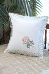 Handblock cushion cover 16×16 inches
