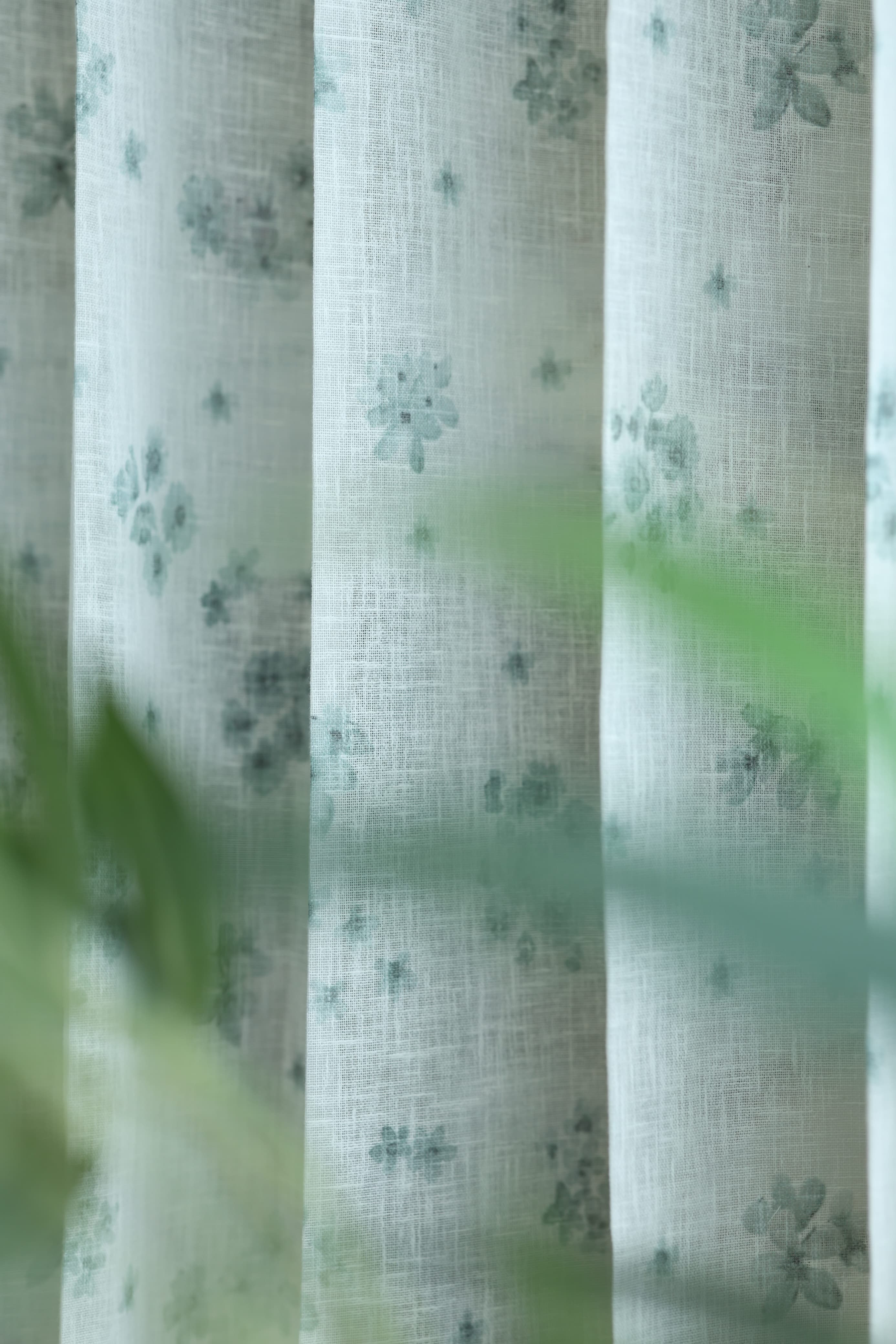 Amethyst Sheer Curtain – Semi Transparent floral print