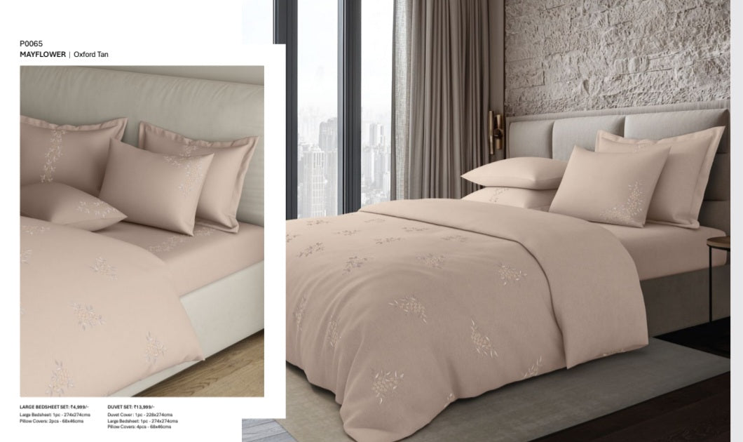 Bedsheets - King Premium machine embroidery bedsheets Sansaar : Saembro orgins