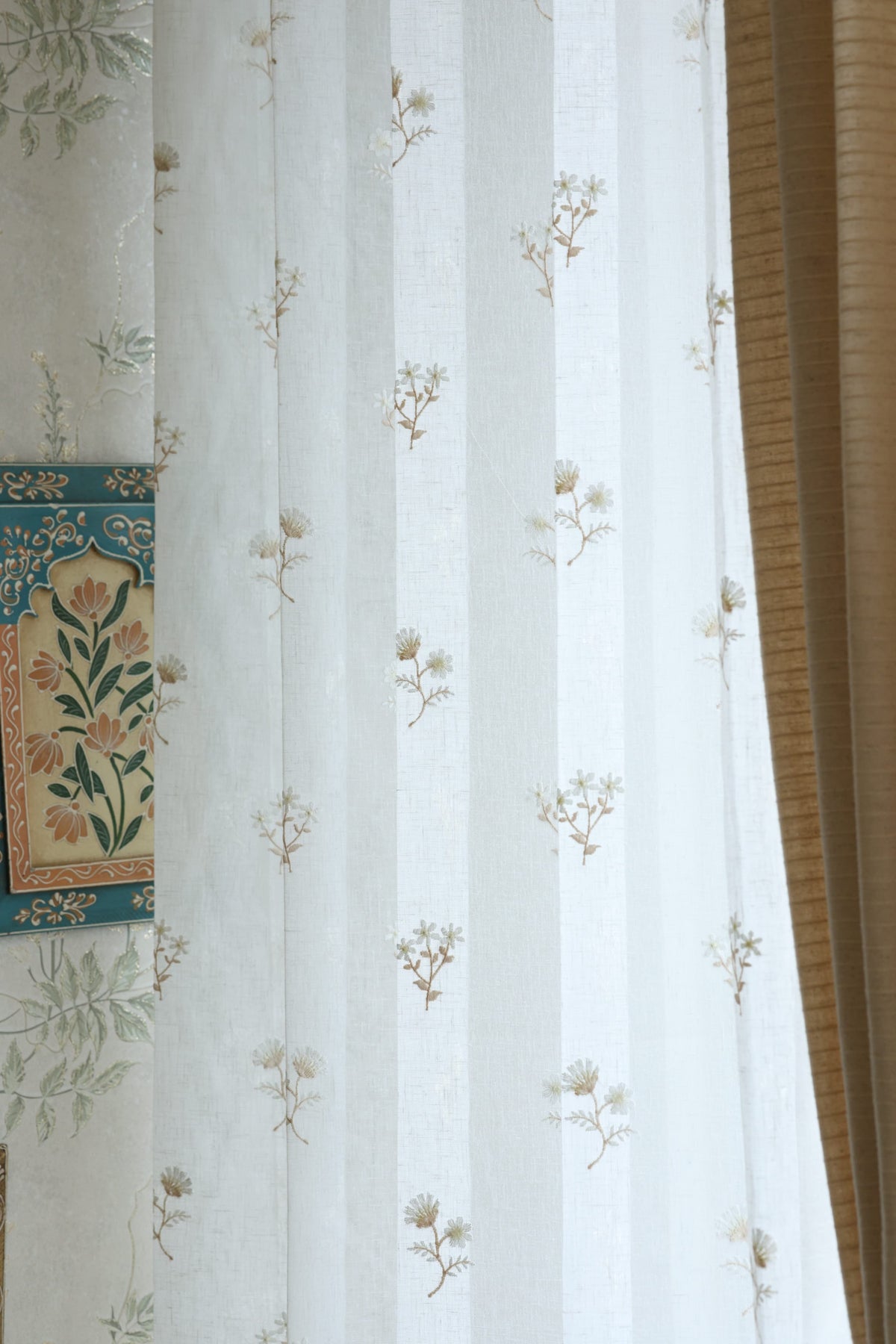 Premium Embroidery Sheer Curtain - Amelia