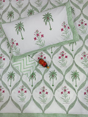 Bedsheets - King Percale cotton handblock bedsheets