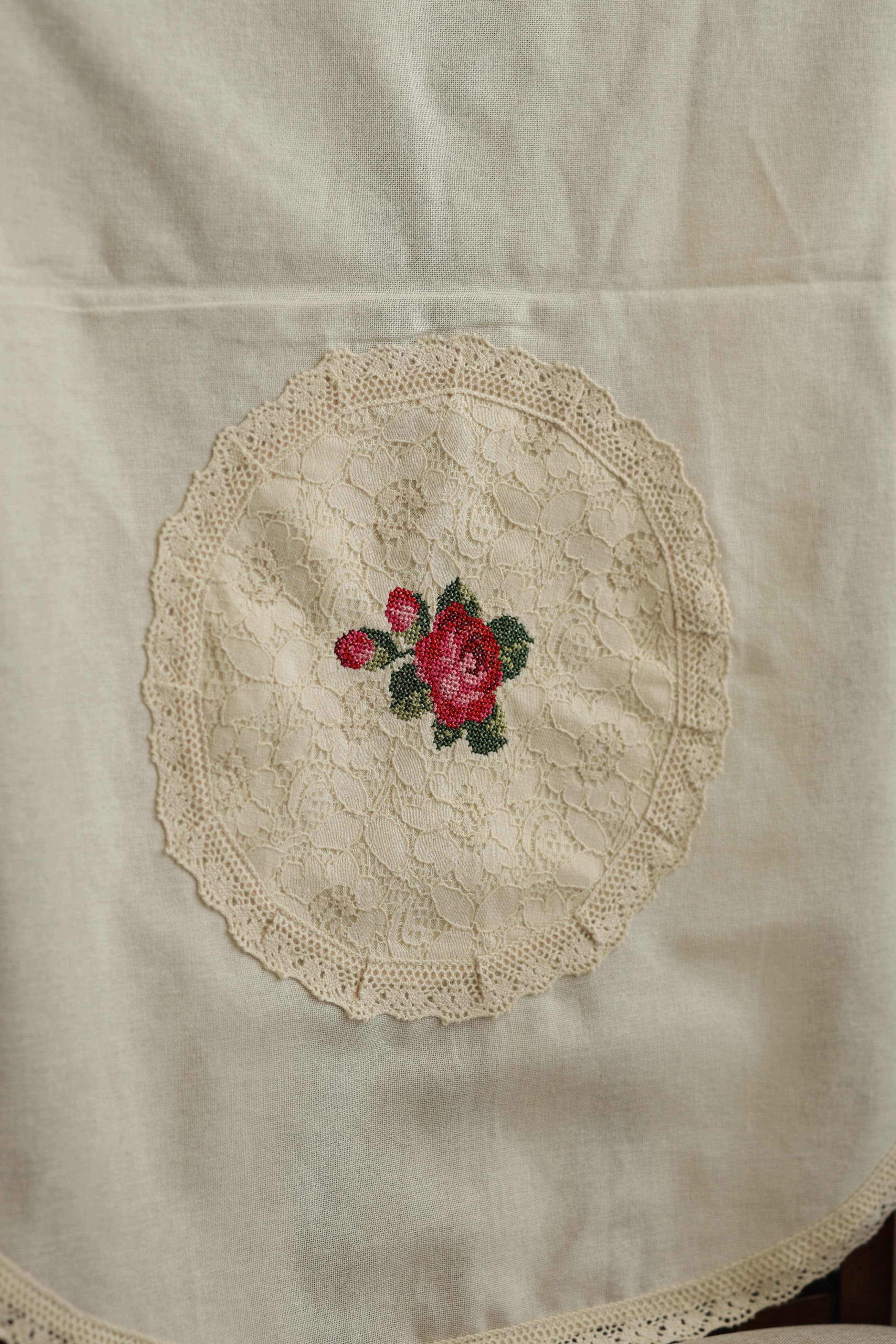 Chair back / sofa back - cross stitch embroidery single pieces
