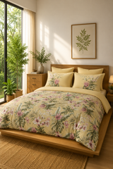Bedsheets - Premium digital print floral king size soft cotton bedsheets (Souv)