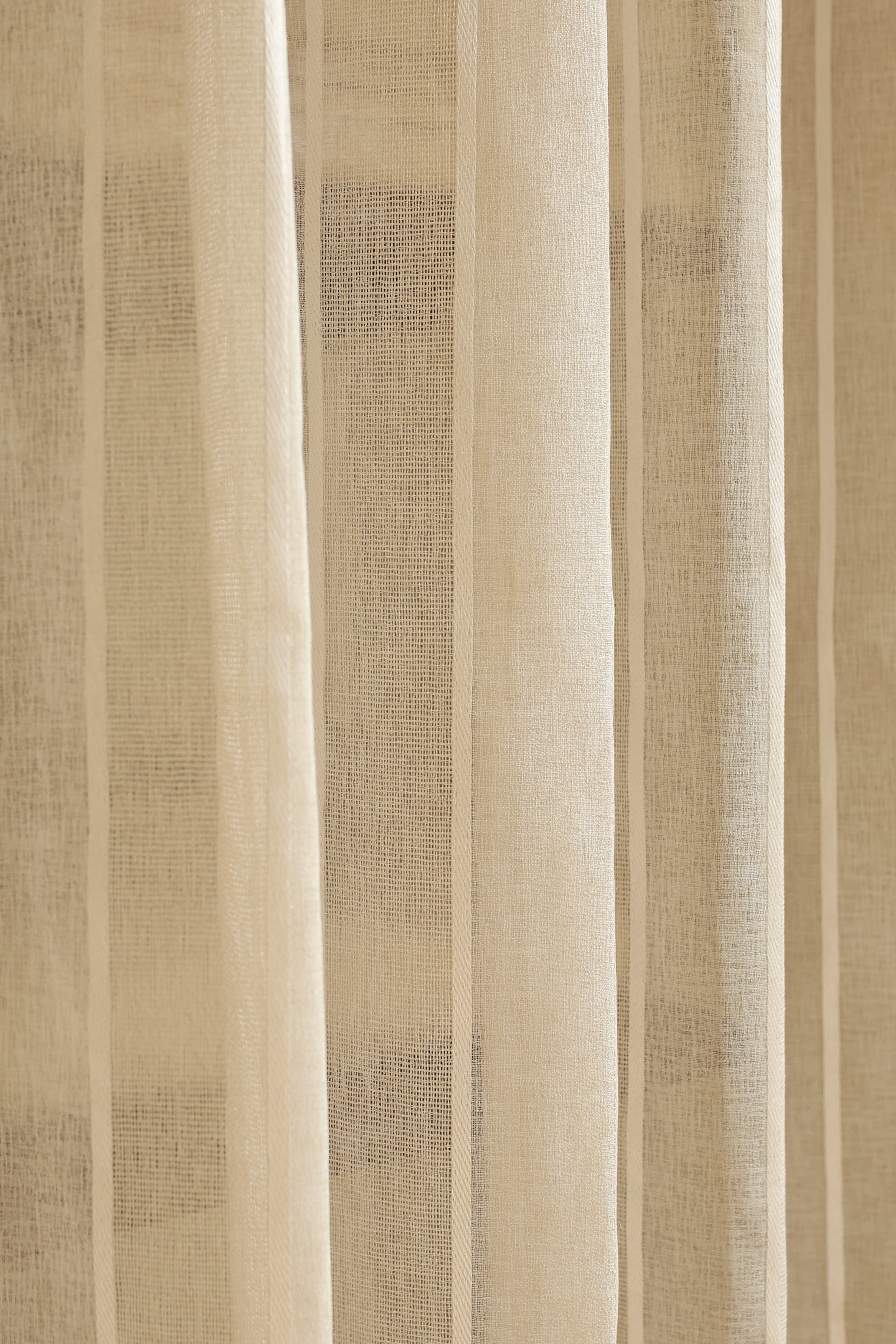 Curtains - Premium designer embroidery sheer curtains beige base prebooking (description )