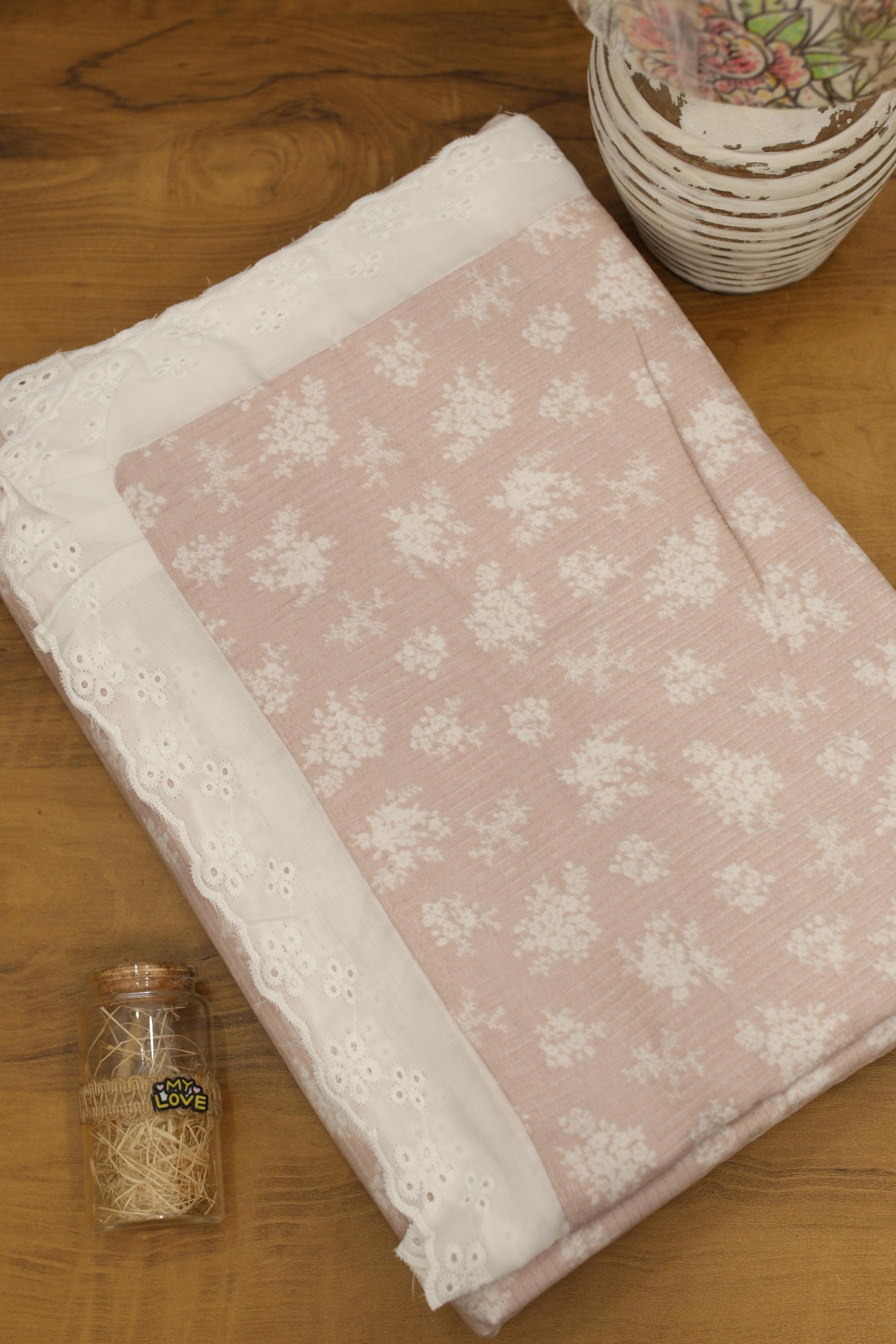 Bedsheets - King soft cotton lace bedsheets majestic Reva