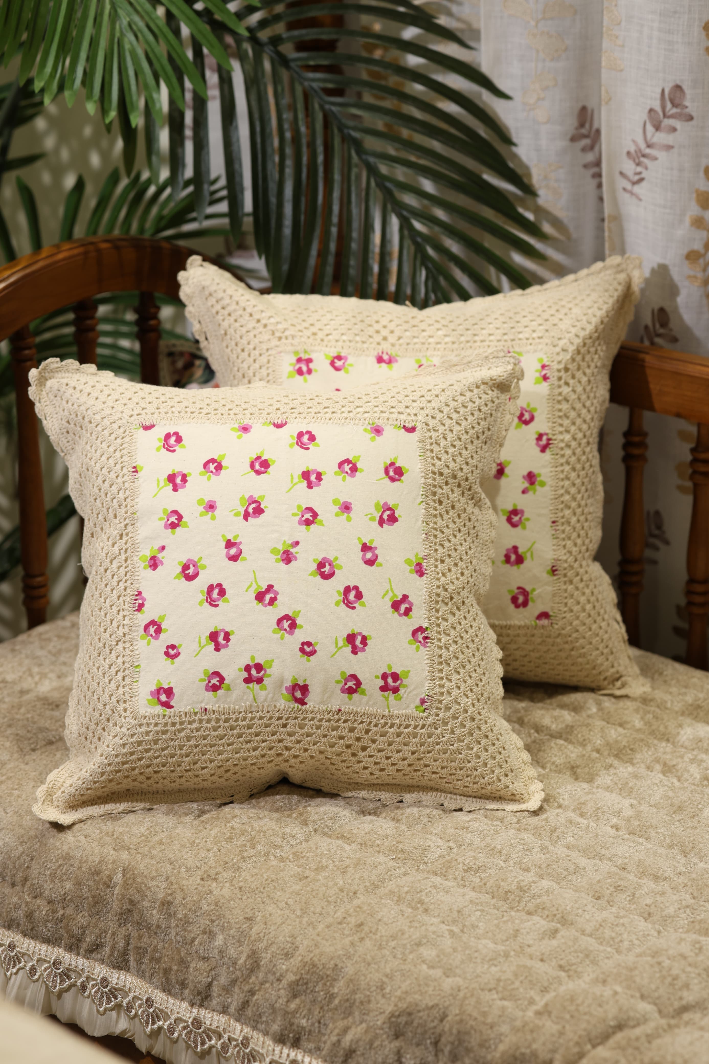 Cushion covers - crochet cushion covers Size :16*16 inches