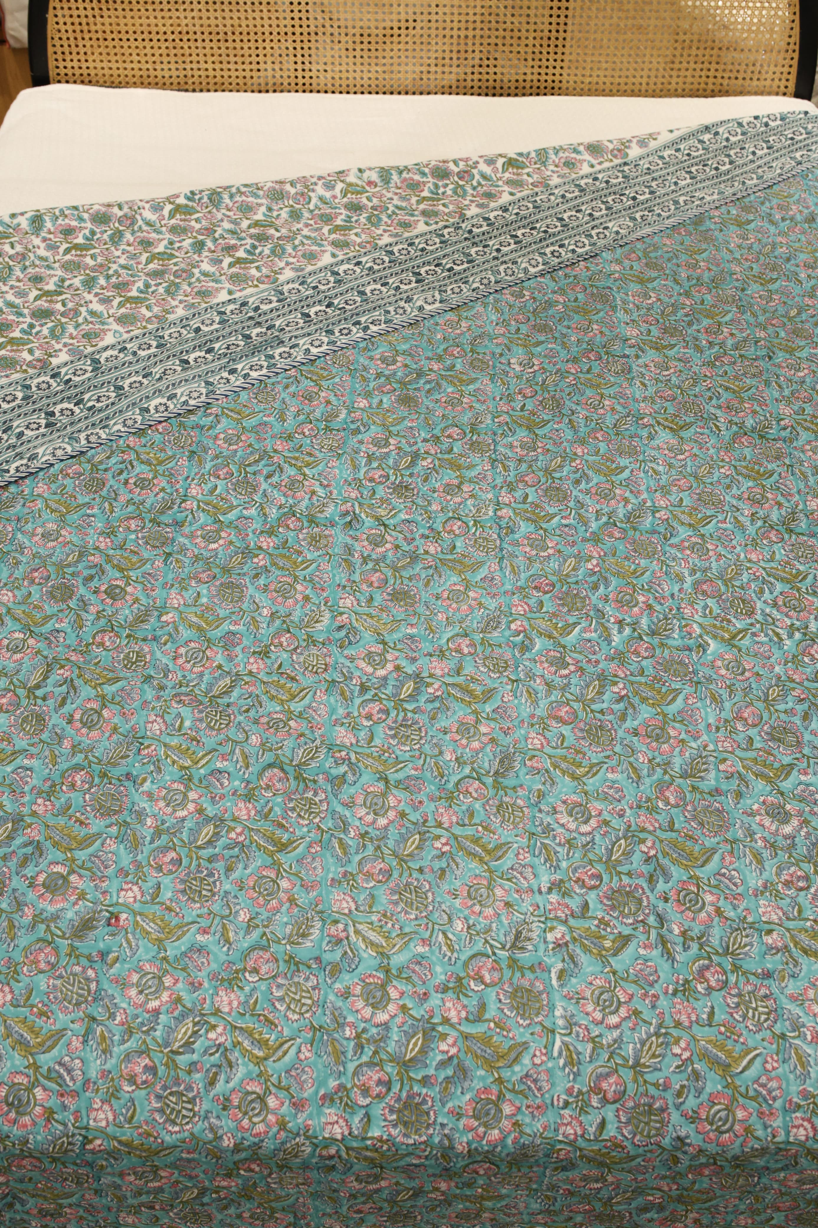 Double dohar / Blanket - Mughal handblock print
