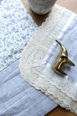 Bedsheets - Queen soft cotton lace bedsheets flora & lace