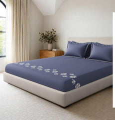 Bedsheets - King Premium machine embroidery bedsheets Sansaar : Saembro