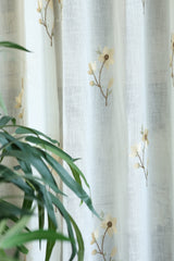 Marigold Embroidery Sheer Curtain