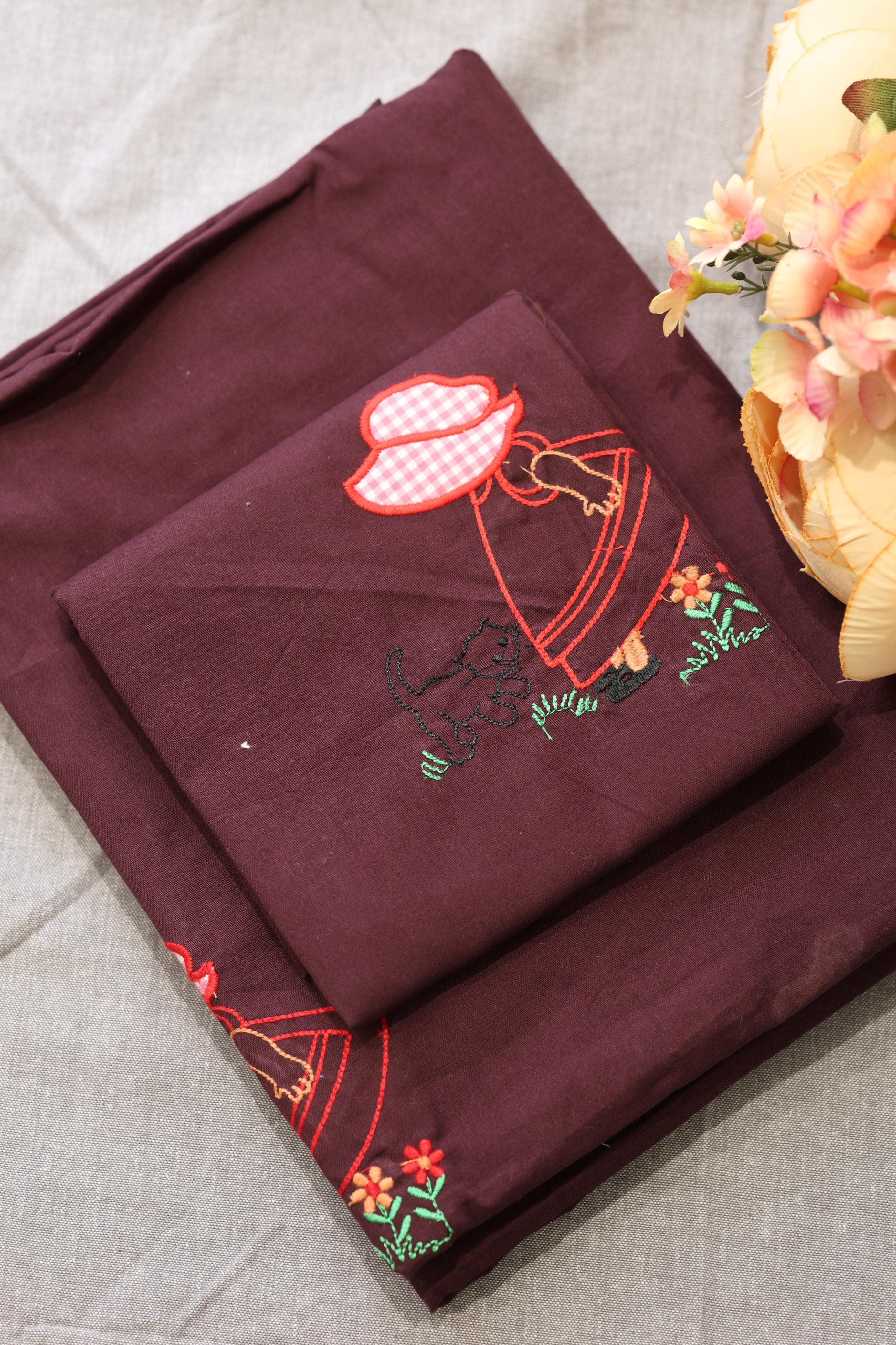 Bedsheets - Single Cross stitch embroidery bedsheets
