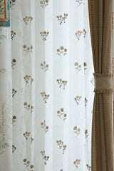 Premium Embroidery Sheer Curtain - Amelia