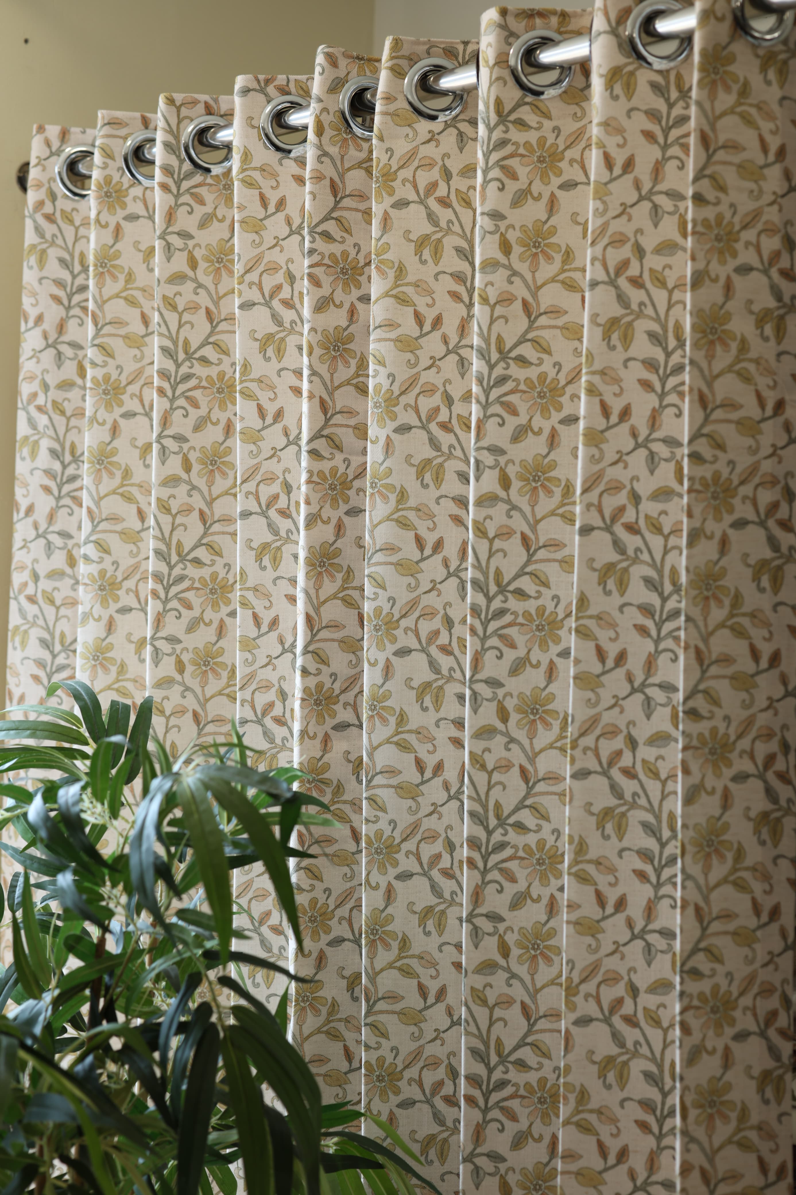 Curtains - Premium kantha print floral opaque curtains prebooking