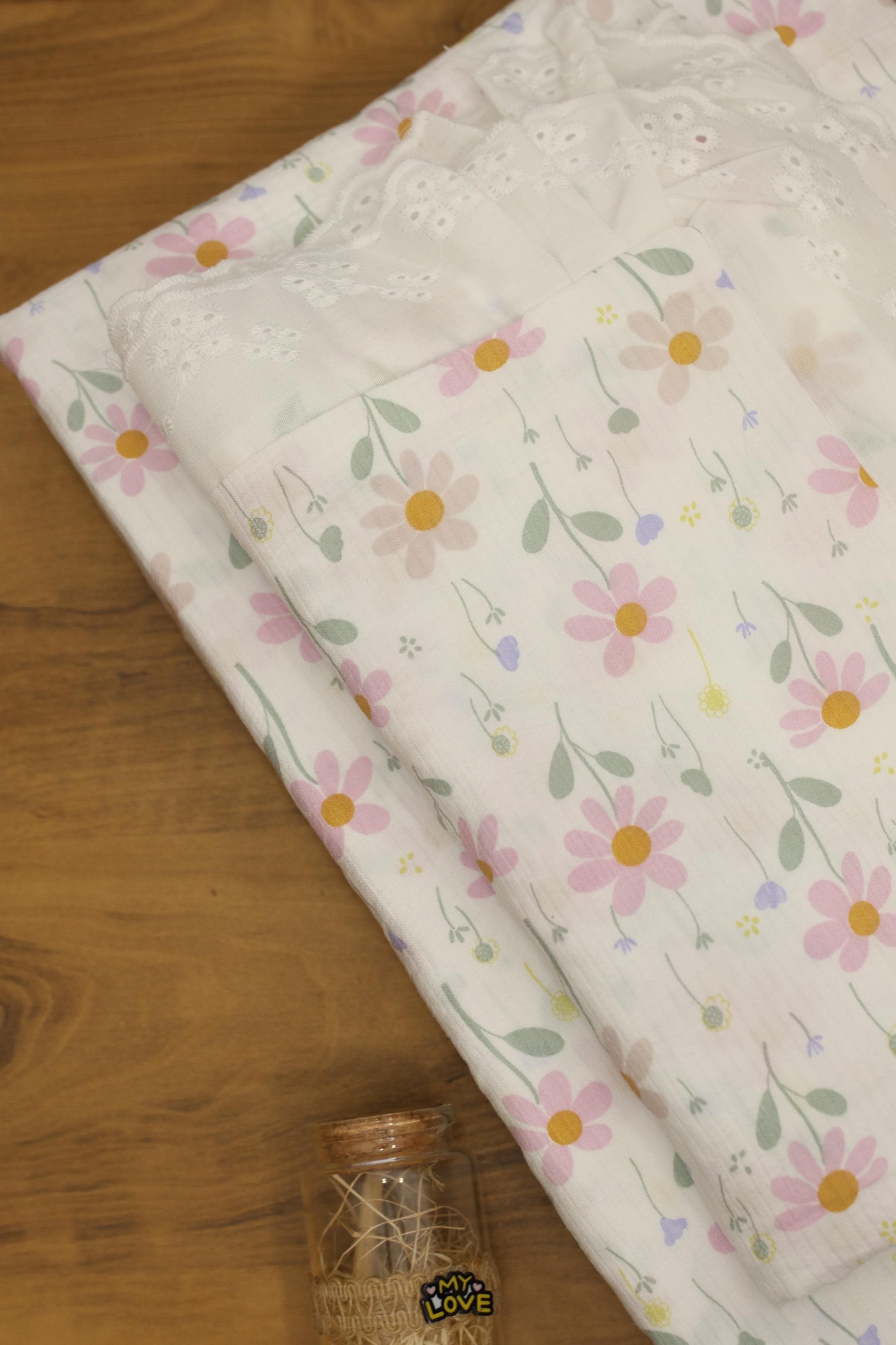 Bedsheets - King soft cotton lace bedsheets majestic Reva