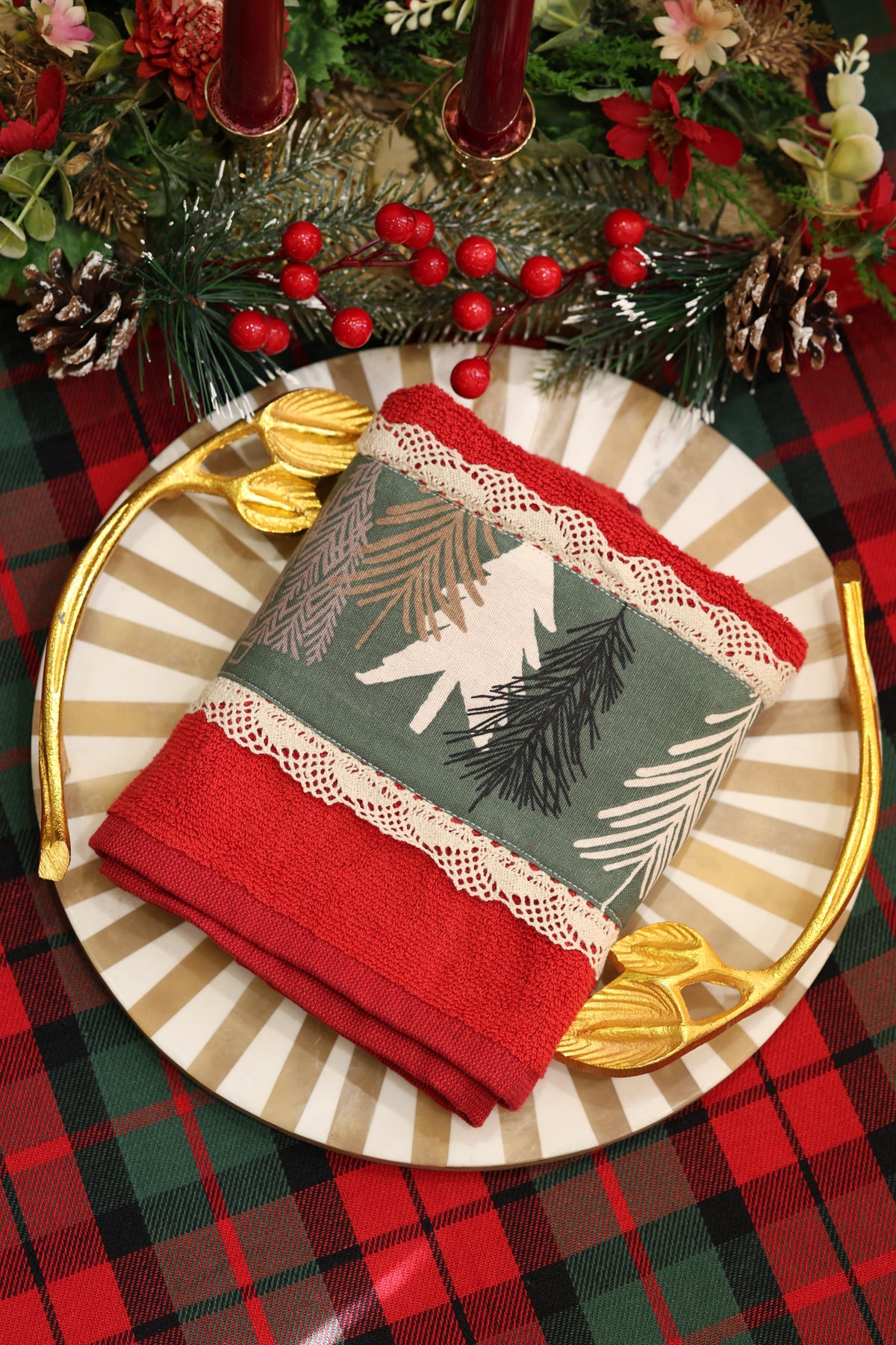 Towels Embroidery Turkey towels Xmas edition