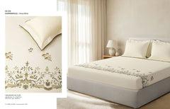 Bedsheets - King Premium machine embroidery bedsheets Sansaar : Saembro