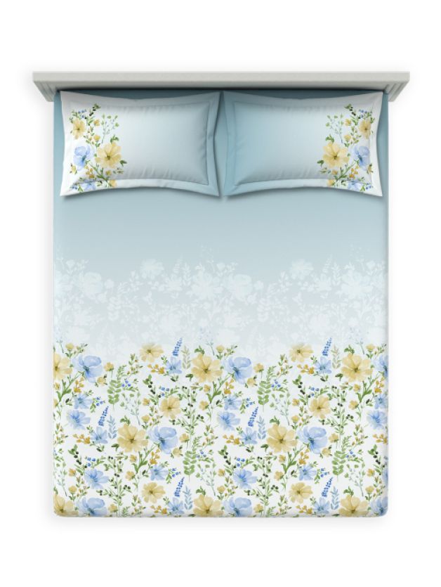 Bedsheets - Queen premium soft cotton bedsheet Digital print