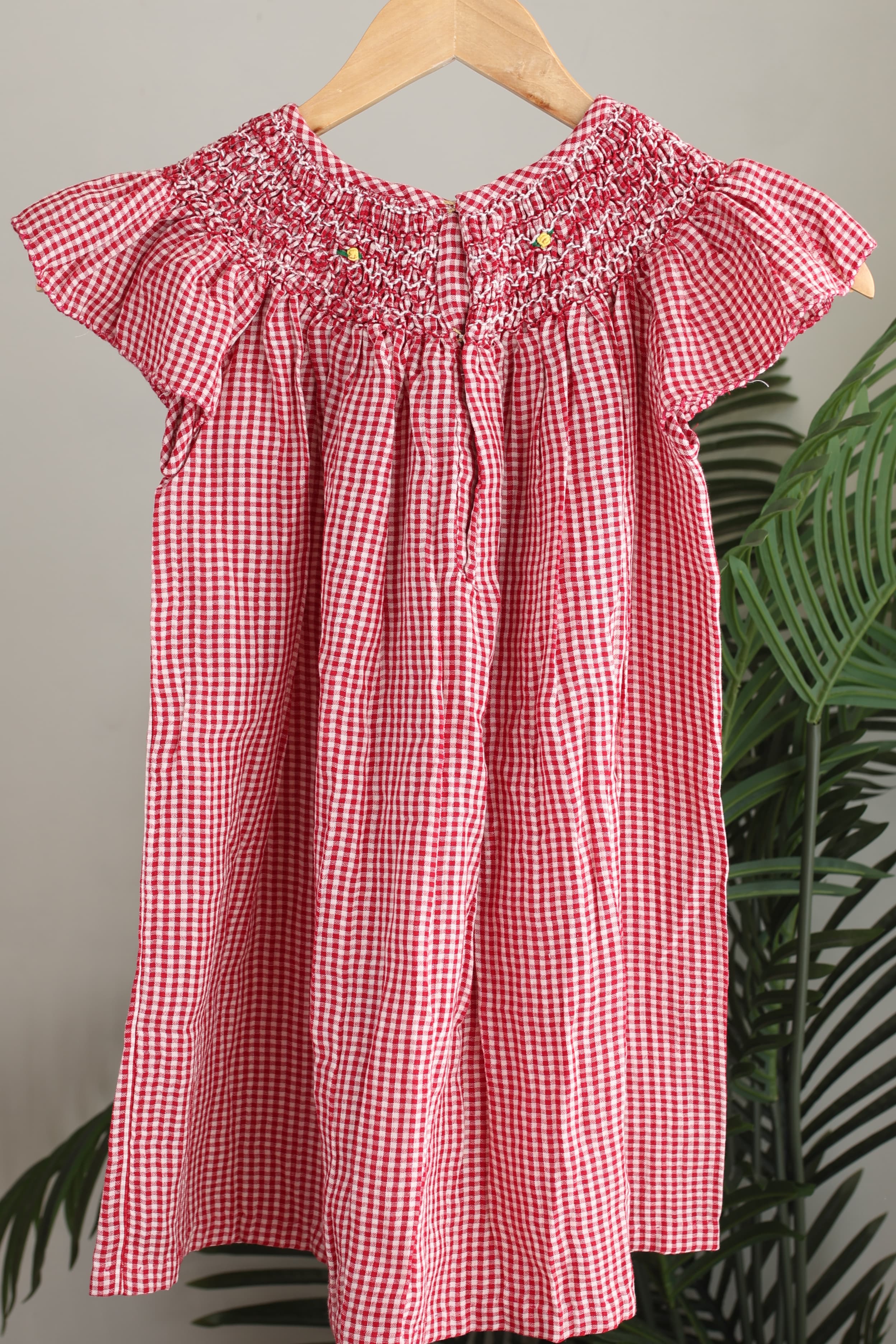 Kids smocked dress 4-5 years - Xmas edition