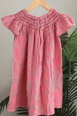 Kids smocked dress 4-5 years - Xmas edition