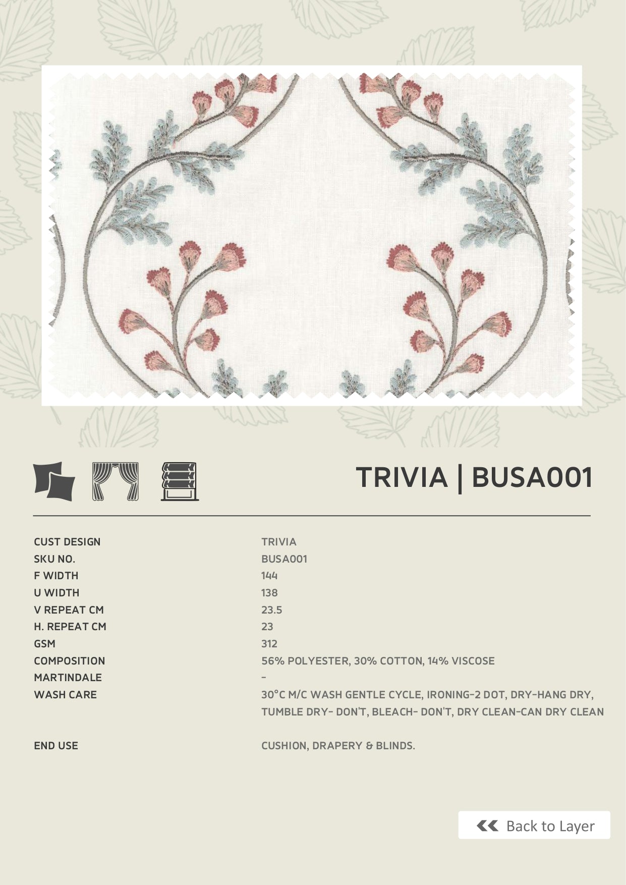 Fabric only-Premium embroidered curtains fabric only(Blinds, Curtains, Cushion covers)