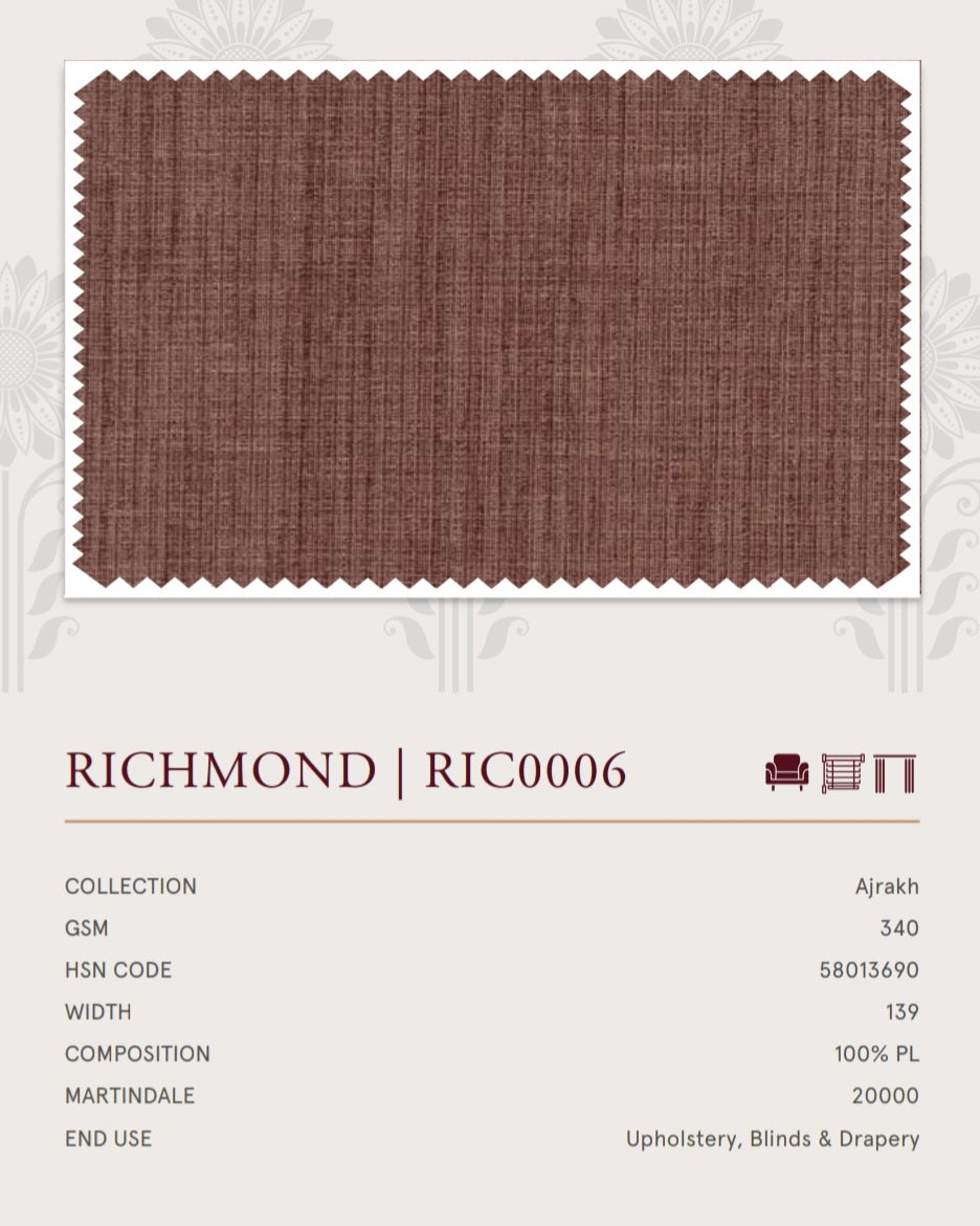 Upholstery fabrics -Ajrakh(Richmond)