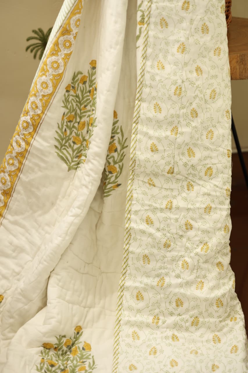 Single Quilt Handblock print