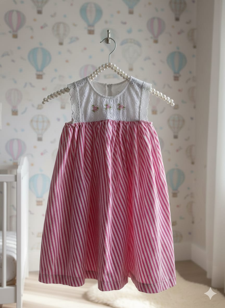 Kids dress-The primerose Pink Check dress