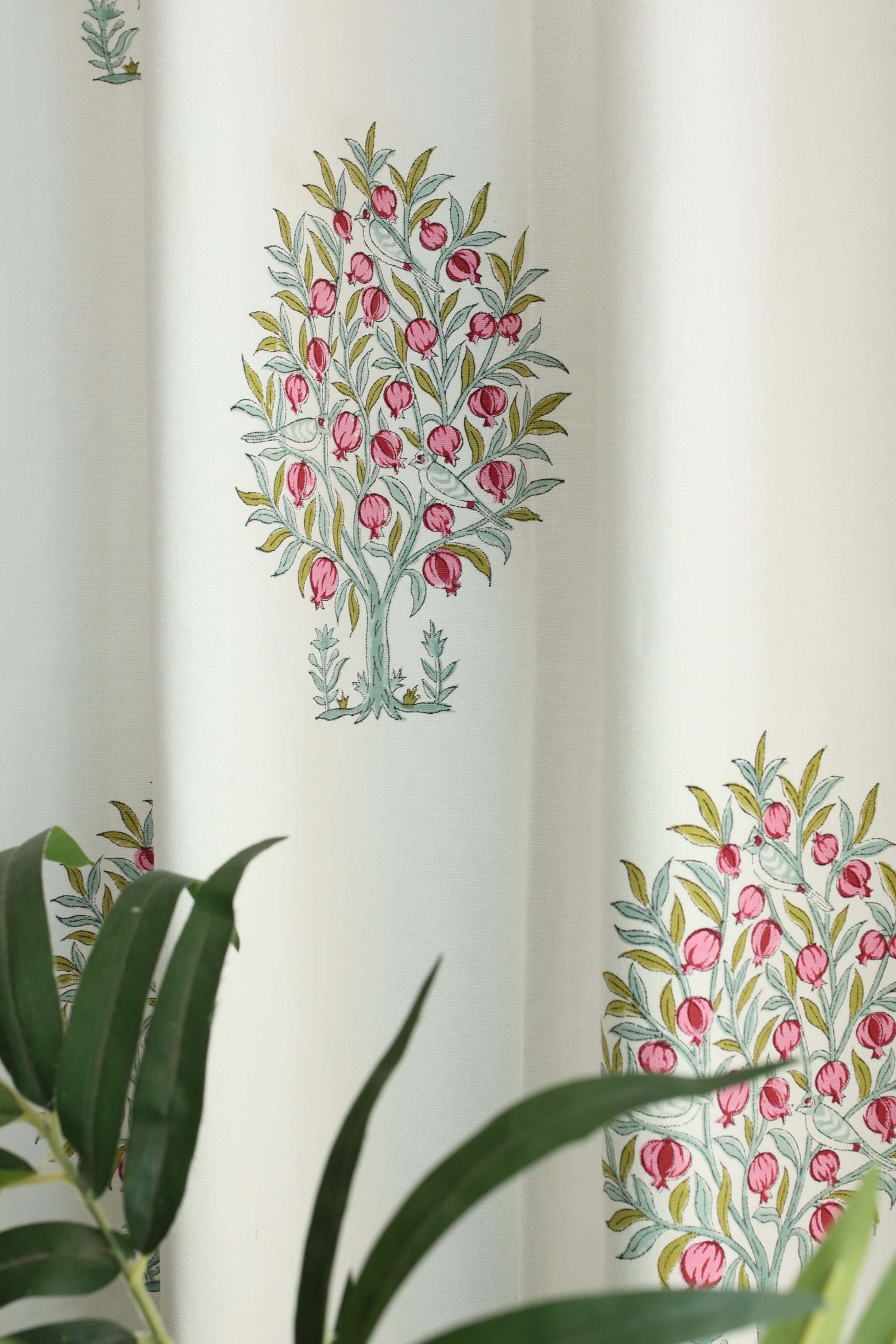 Curtains - Handblock printed curtains base