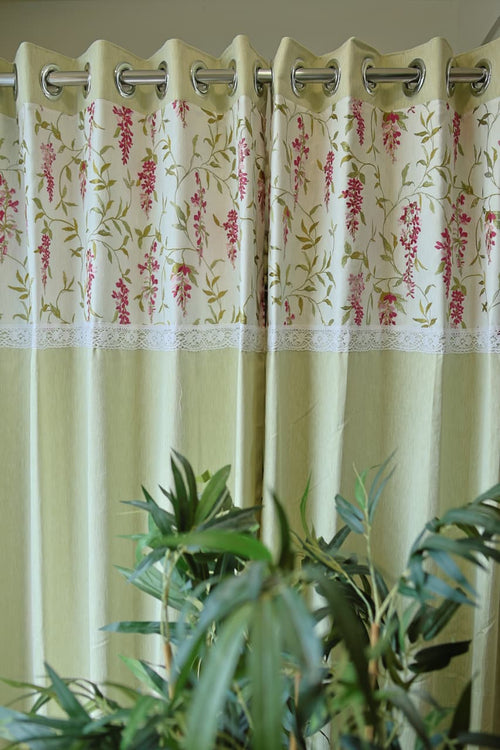 Curtains - Premium Embroidery designer opaque curtains prebooking (description )