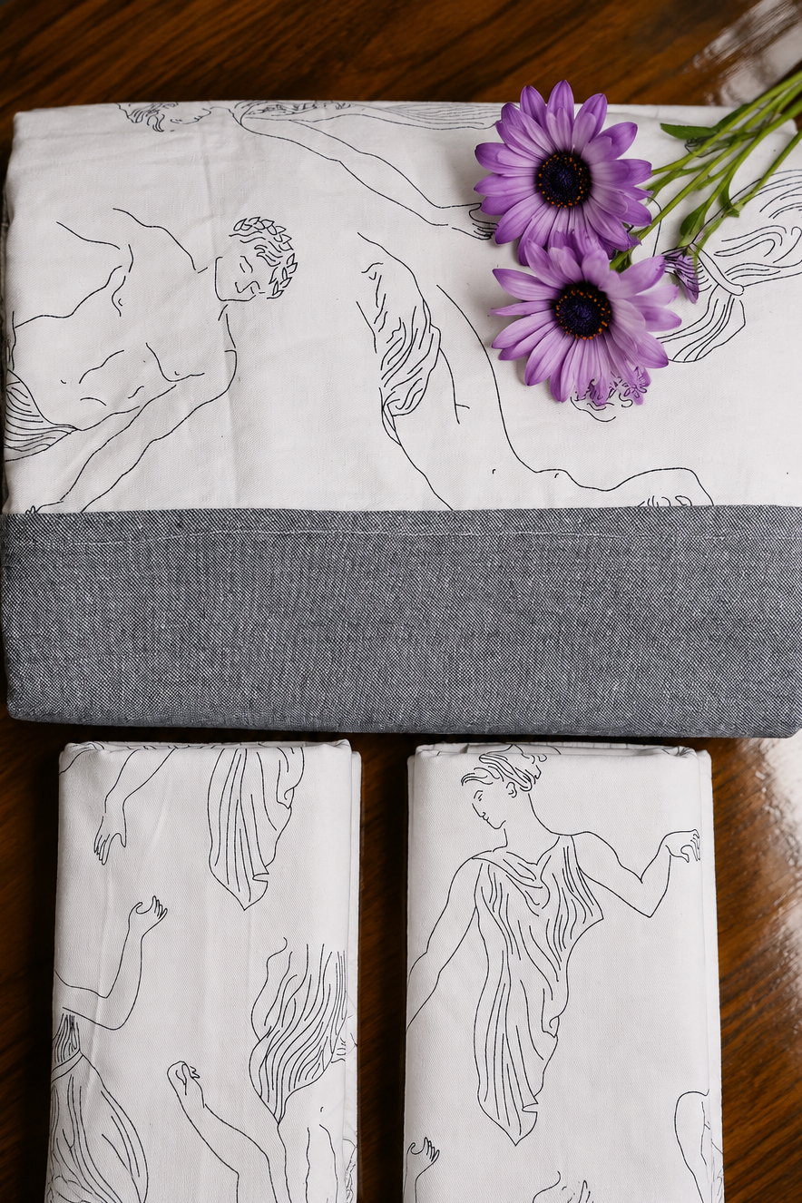Bedsheets - King daily use border bedsheets