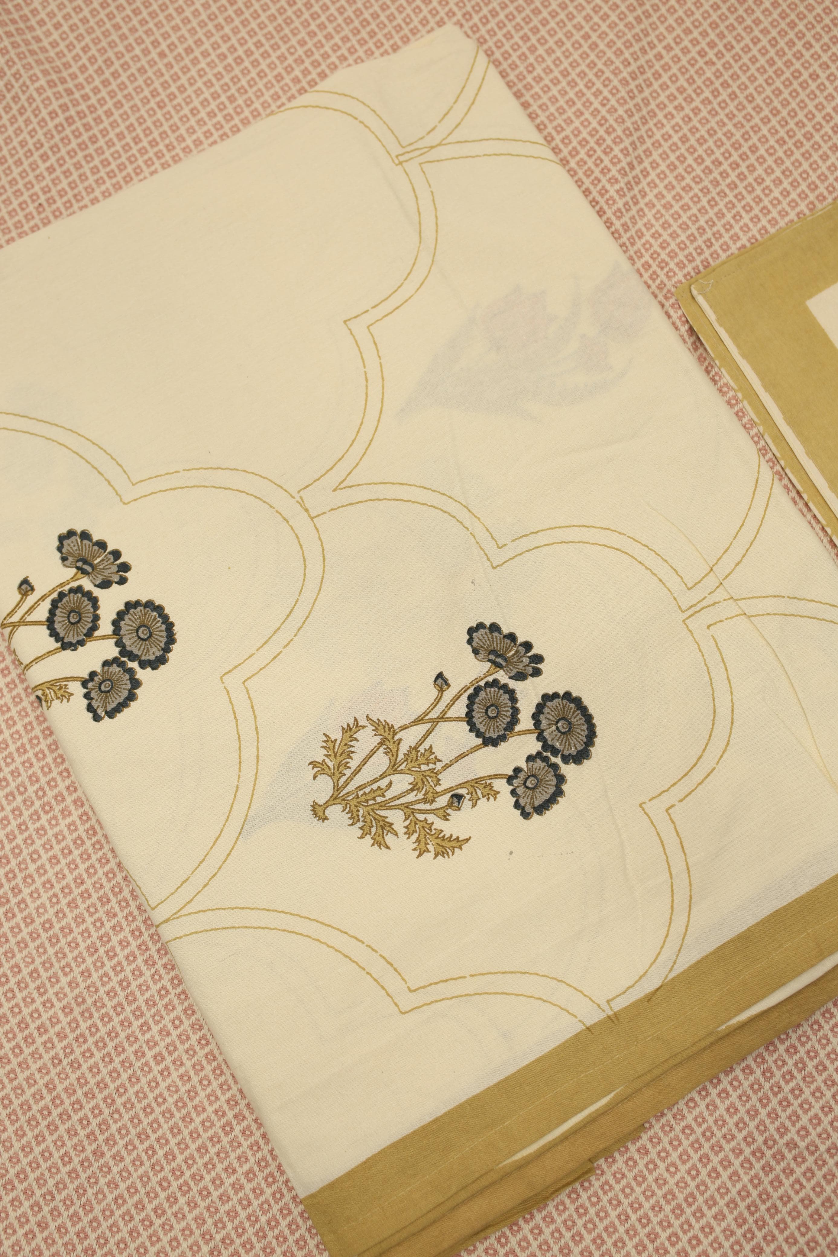 Bedsheets - Handblock print queen bedsheets Diwali sale