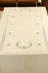 Table cloths-8 seater cross stitch embroidered