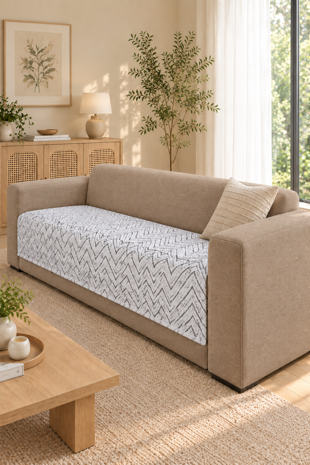Sofa protector -  description (Colour : Offwhite )