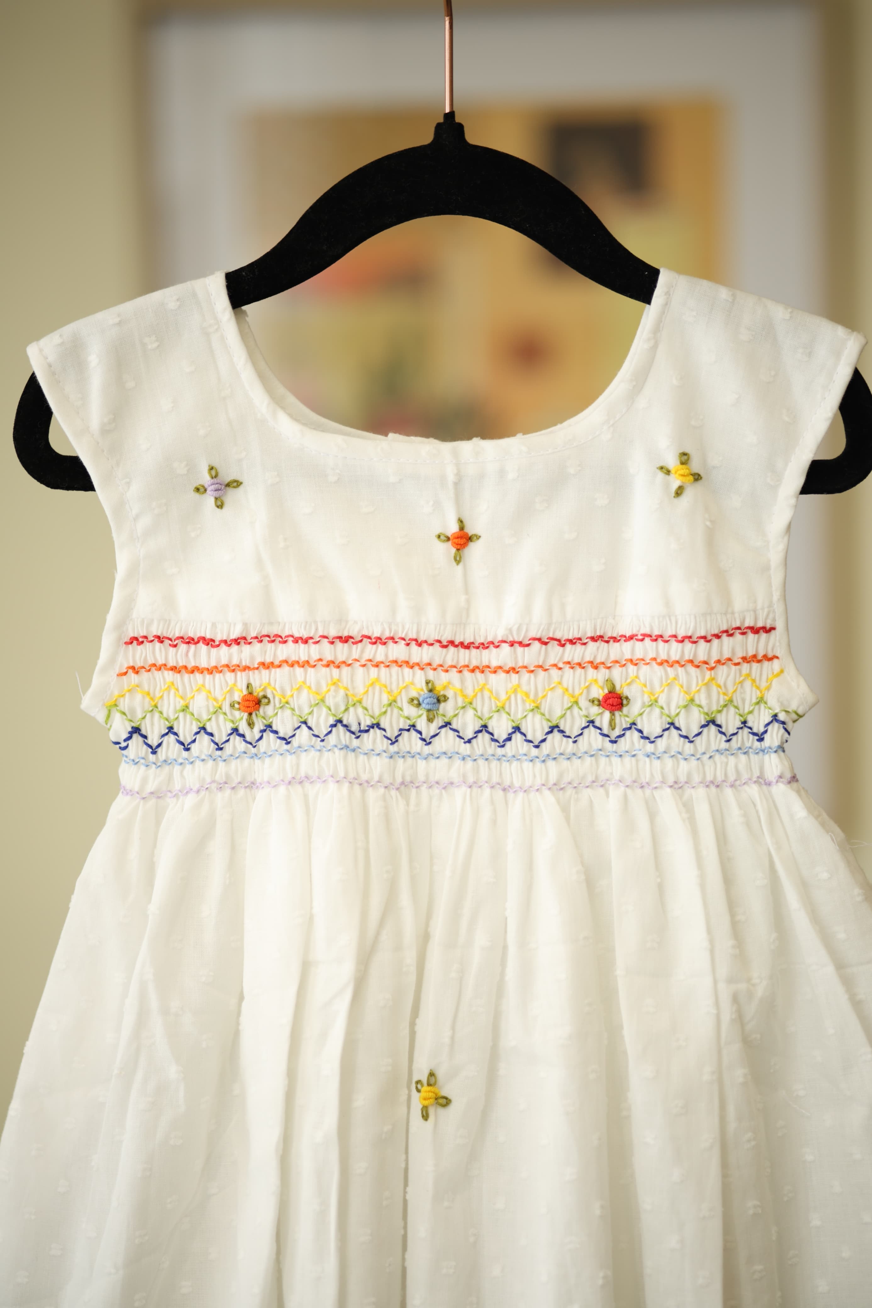 Kids smocked dress 18-24 month