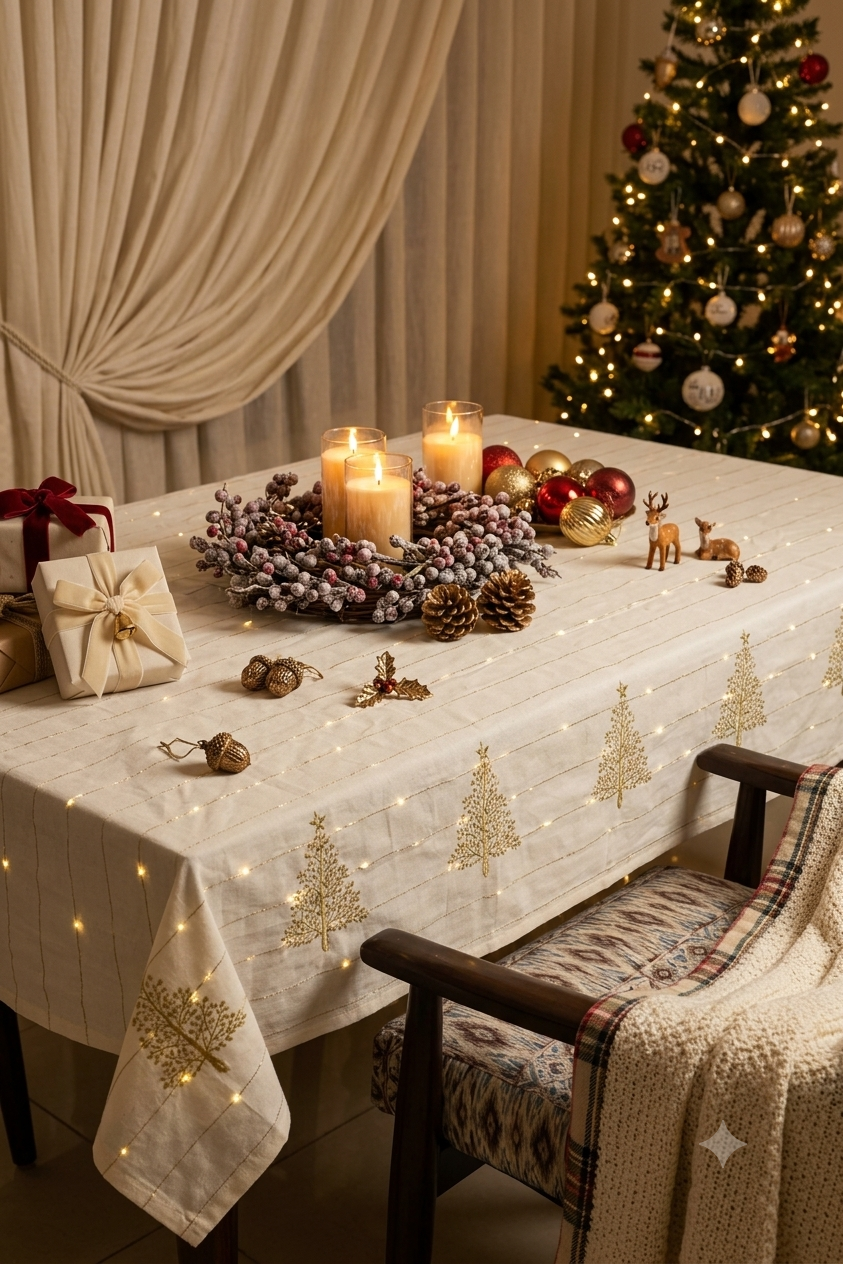 Table cloths - 6 seater Xmas edition