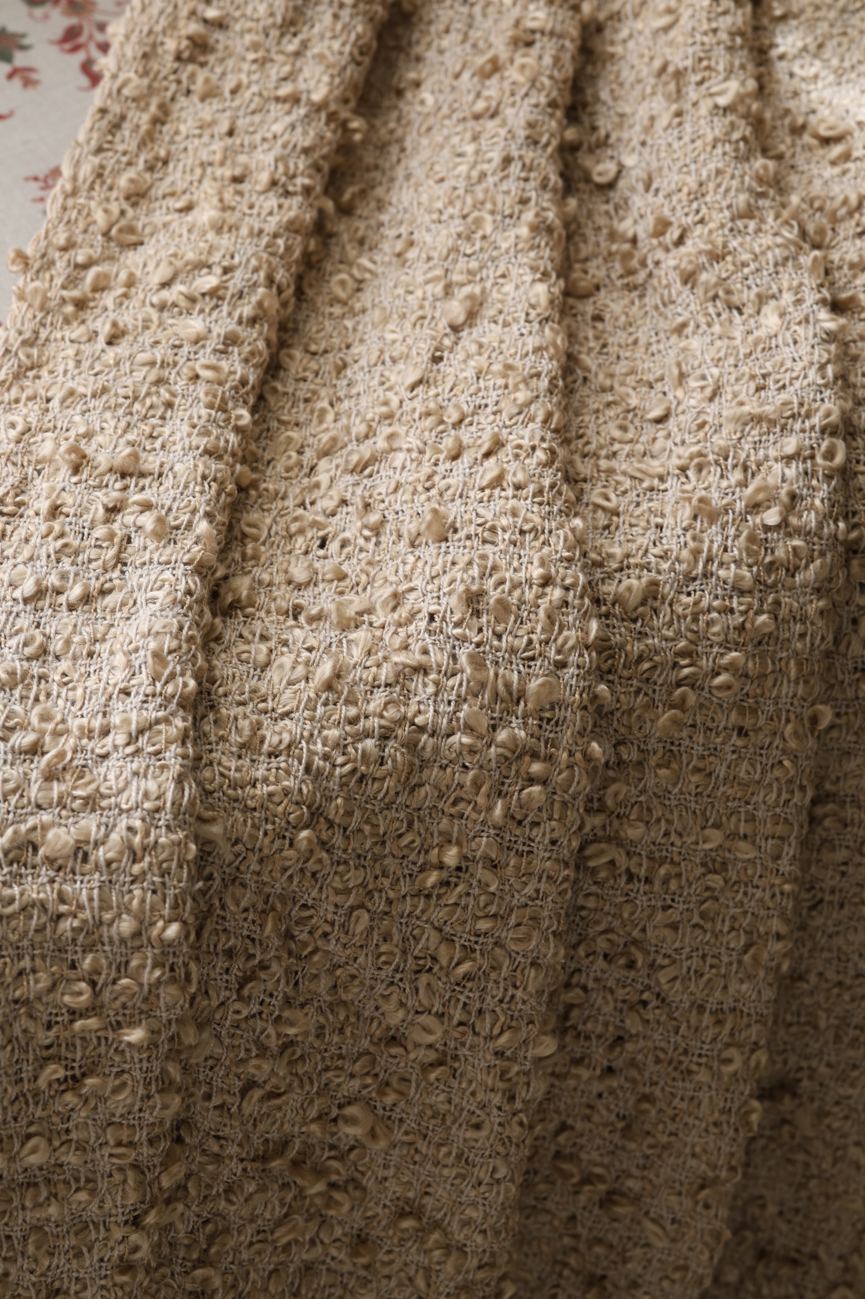 Textured Woven Cotton Sofa Throw