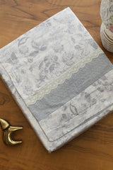Bedsheets - Premium King cotton lace bedsheets majestic