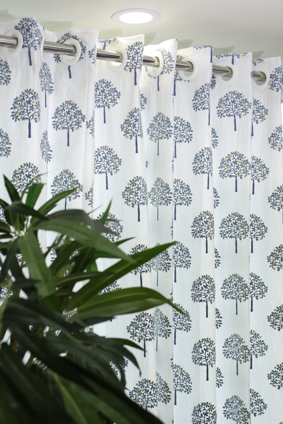 Curtains - Premium embroidery curtains opaque blue edition prebooking